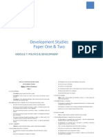 Module 7 Development Studies Paper 1&2