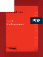 Deel I - Spellingrapport