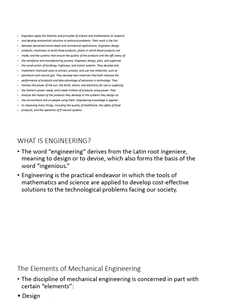 Understanding Mechanical Engineering Basics | PDF | Engineering ...