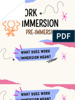 Work Immersion