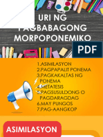 Uri NG Pagbabagong Morpoponemiko - Pptxreviewr