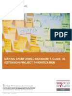 Making An Informed Decision: A Guide To Extension Project Prioritization