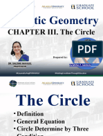 AnalyticGeometrychapter4 CIRCLE