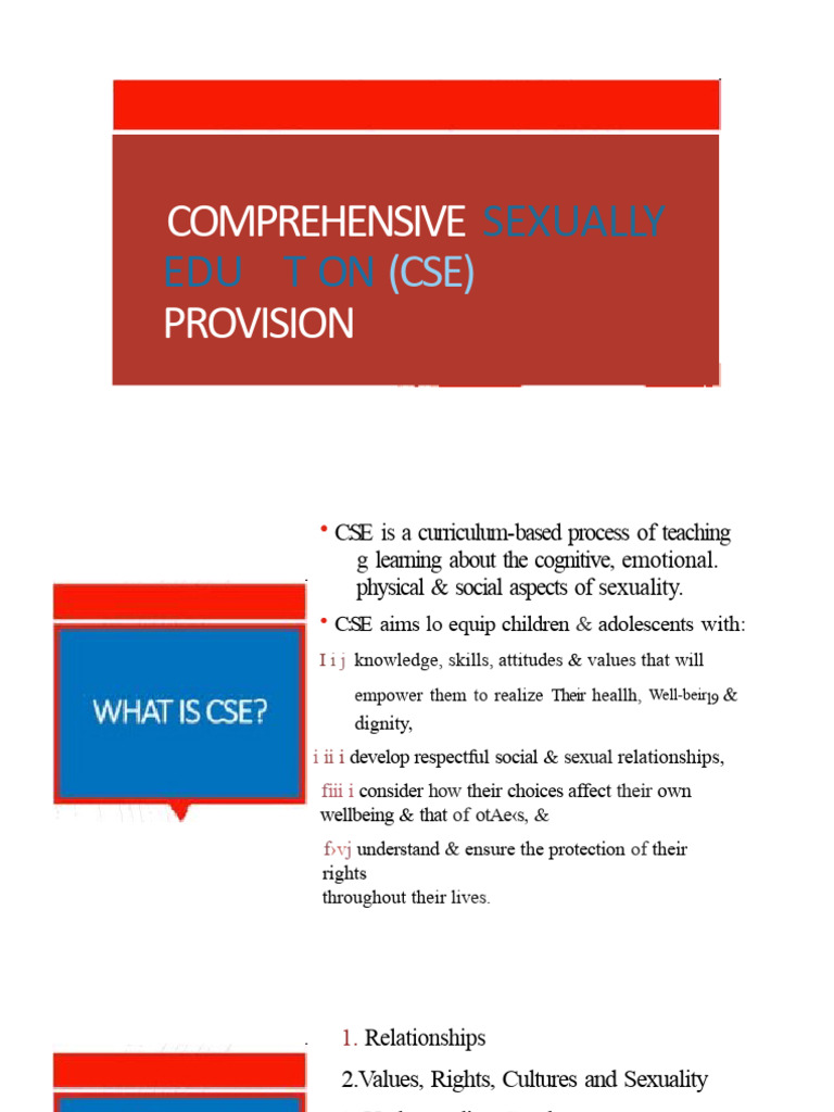 Comprehensive Sexuality Education Overview | PDF | Adolescence | Human ...