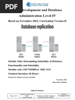 TM02 Determine Suitability of Database Functionality and Scalability