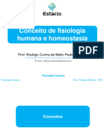 1 - Conceito de Fisiologia Humana e Homeostasia