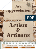 Art Appreciation Wk6 Artist and Artisans - Midterm