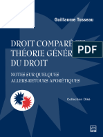 Droit Comparé Et Théorie Générale Du Droit