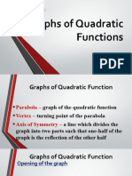 Lesson 2 Graphs of Quadratic Functions