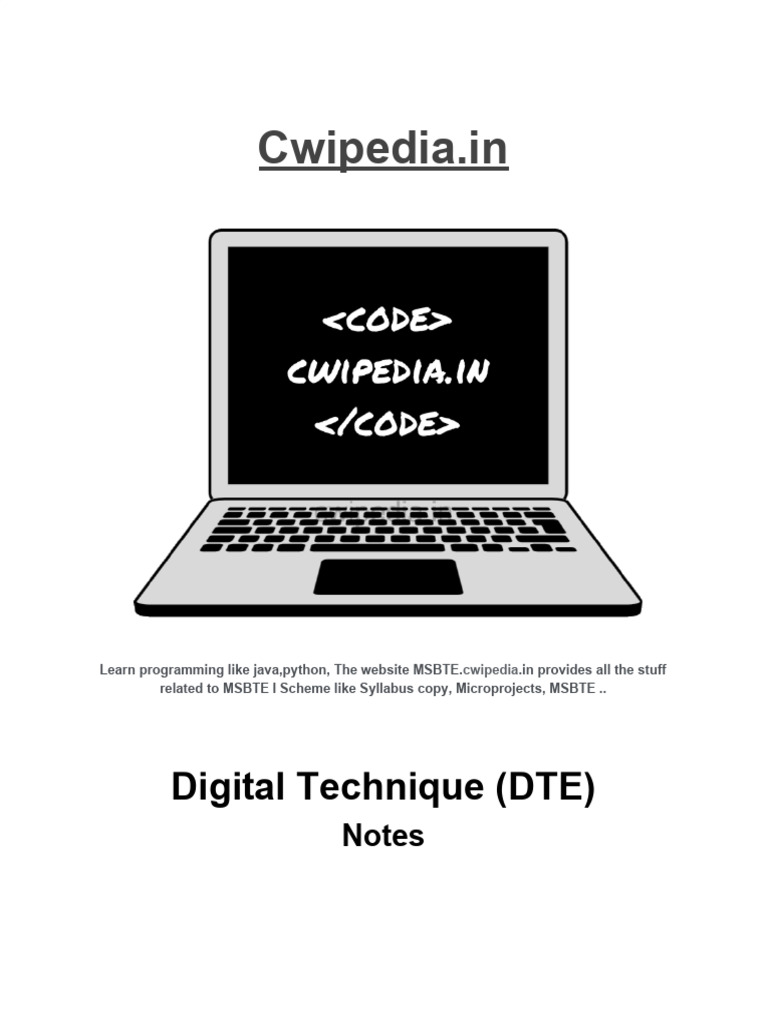 DTE Notes | Download Free PDF | Mosfet | Logic Gate