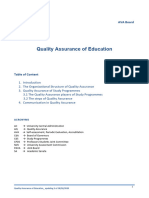 Quality Assurance of Education