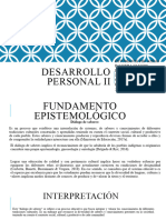 Desarrollo Personal II Atilio Panuera - DIALOGO DE SABERES