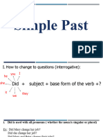 Simple Past (Negative and Interrogative Forms)