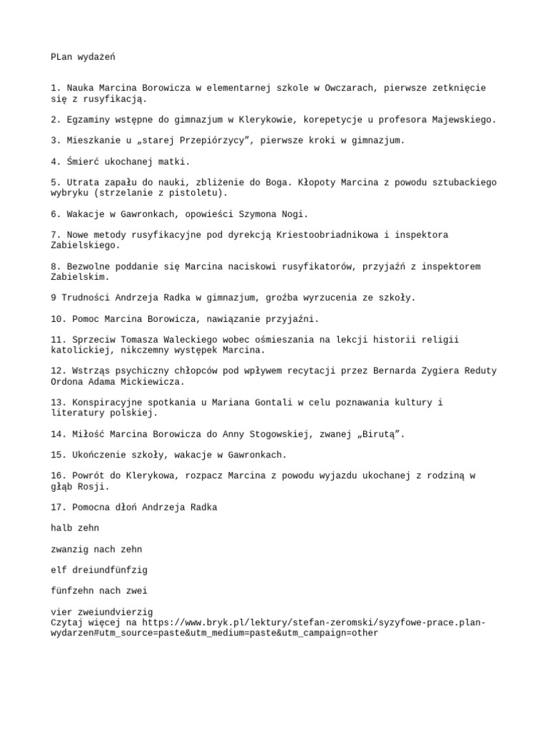 Syzyfowe Prace | PDF