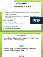 5 - GEO - Applying - Trigonometry