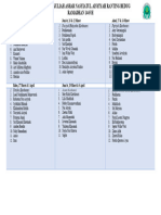 Jadwal Piket Kuliah Ashar Nasyiatul Aisyiyah Ranting Bedug