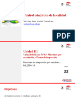 Sesión 22 - Muestreo Por Variables MILSTD 414