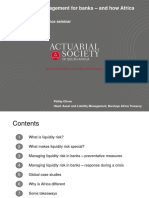 2015 Liquidity Risk Management For Banks