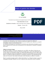 Informatique Et Gestion Des Donnees