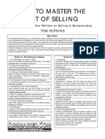 How To Master The Art of Selling