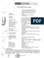 Acta de Transferencia de Obra