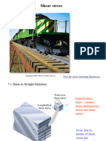 Mechanics of Structure (CE3G) - Shear Stress