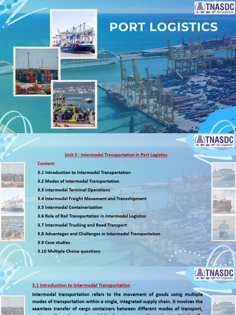 Intermodal Transportation in Logistics | PDF | Transport | Containerization