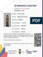 Certificado de Permanencia Migratoria