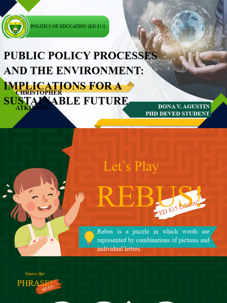 Public Policy and Environmental Sustainability | PDF | Sustainability ...