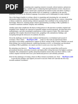 Research Paper in Mla Format