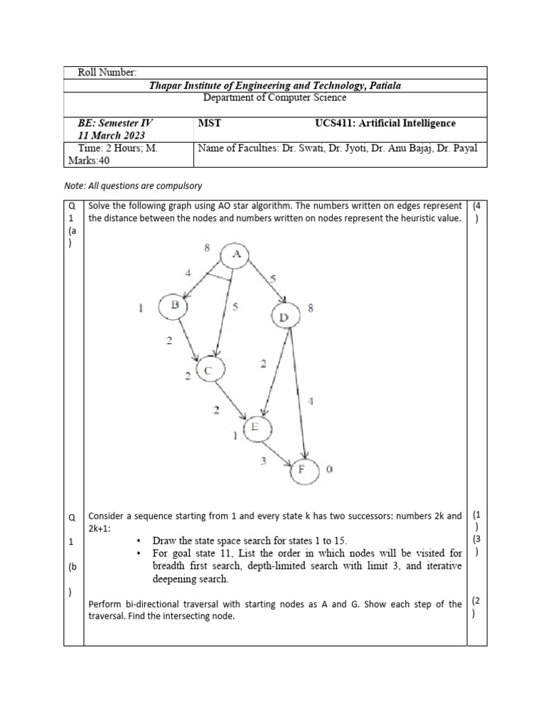 Solution UCS411 Final | PDF