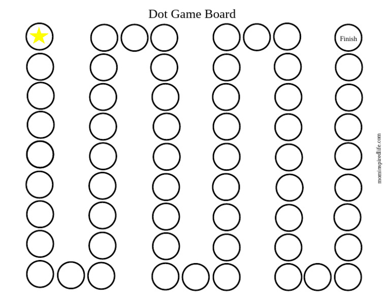 Dot Sticker Game Board PDF