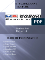 Maruti Suzuki Joint Venture