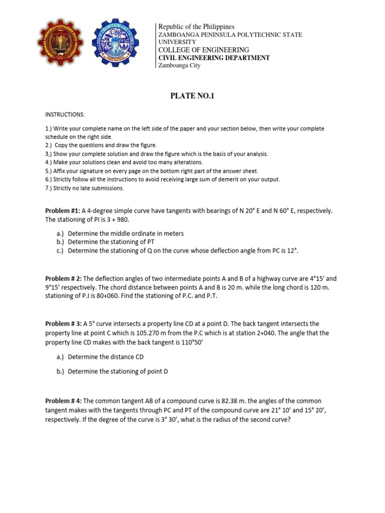 Plate 1 Finals | PDF | Trigonometric Functions | Angle