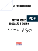 Karl Marx e Friedrich Engels: Textos Sobre Educação e Ensino