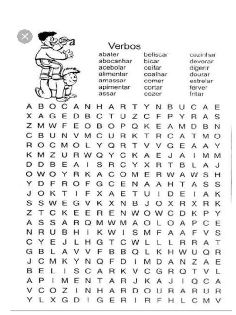 Caça Palavras Verbos | PDF