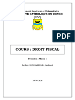 Droit Fiscal UCC 2019 - 2020 