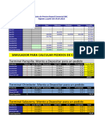 Simulador para Calcular Pedidos de Combustible: Terminal Pampilla: Monto A Depositar para Un Pedido