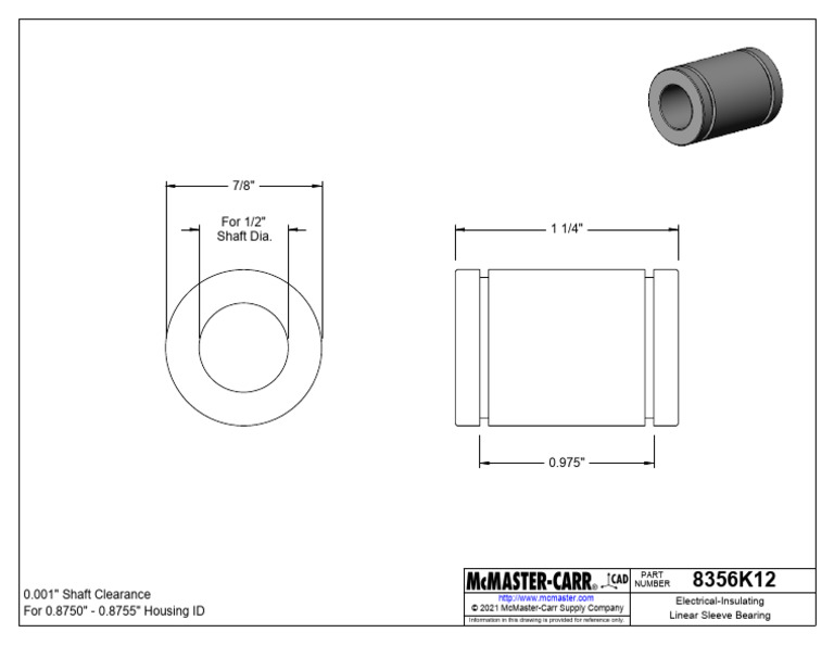 8356K12_ElectricalInsulating Linear Sleeve Bearing PDF