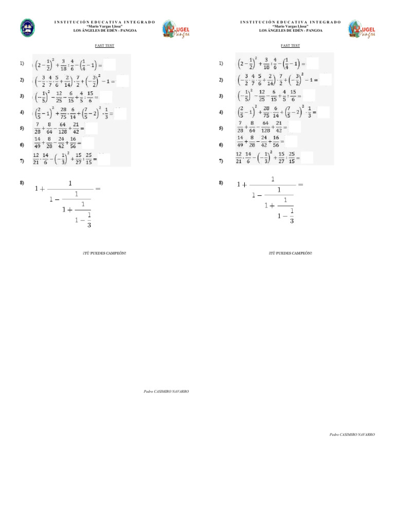 Fast test pdf