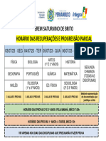 Horário Das Recuperações e Progressão Parcial 1º Semestre 2023