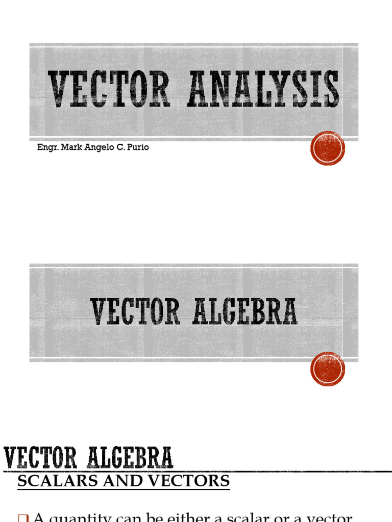 Scalars and Vectors Explained | PDF