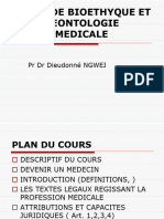 Cours de Déontologie Médicale