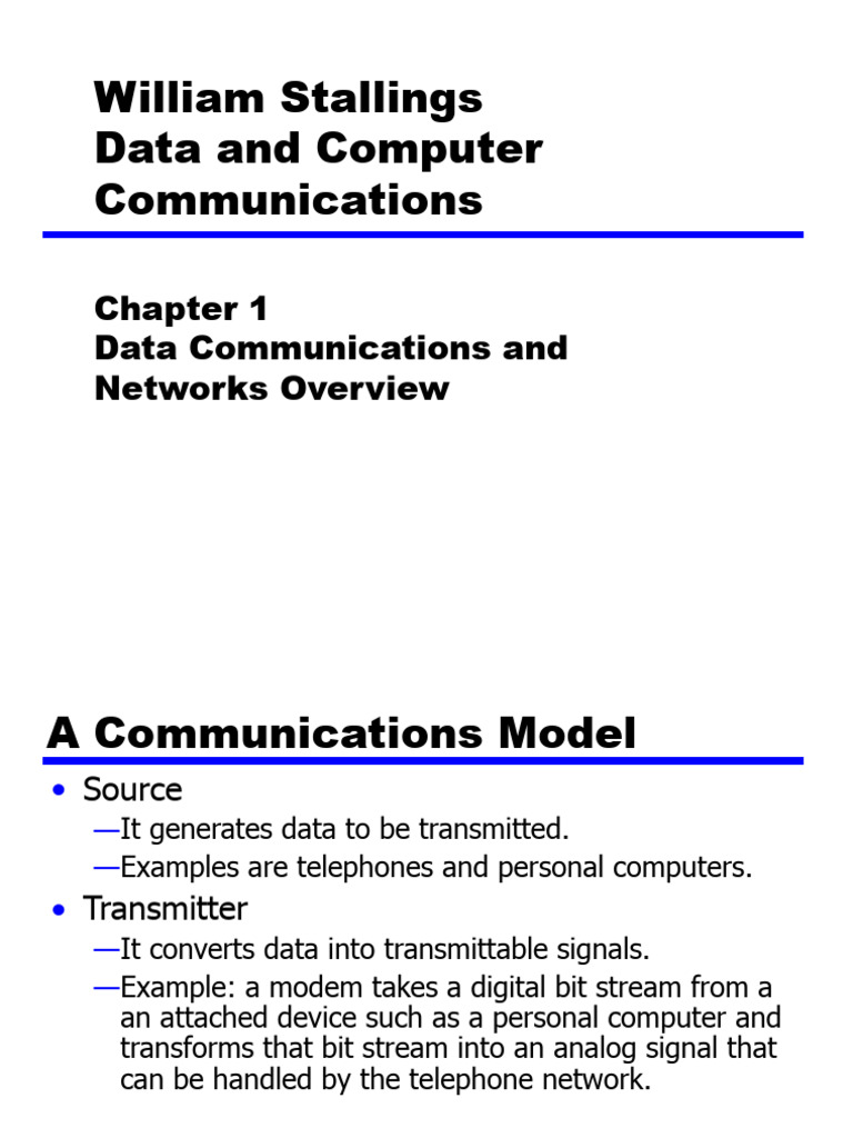 William Stallings Data and Computer Communications | PDF | Computer ...