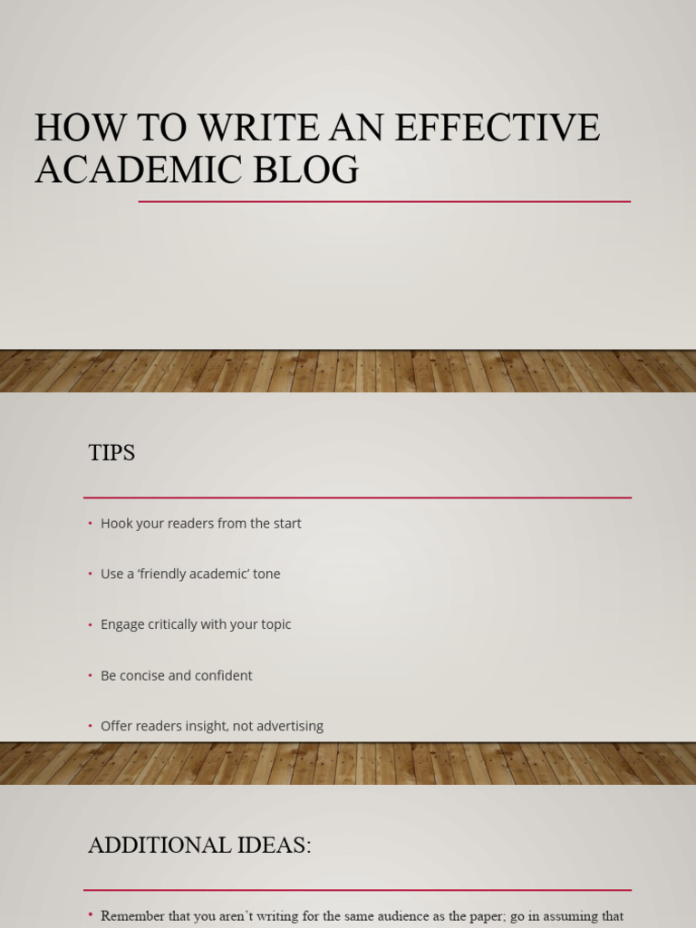 Blog Writing Tips | PDF | Self-Improvement