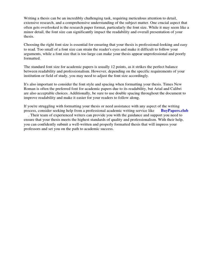 Research Paper Format Font Size | PDF | Citation | Apa Style