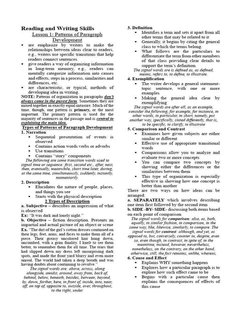 Paragraph Development Techniques | PDF | Intertextuality | Hypertext