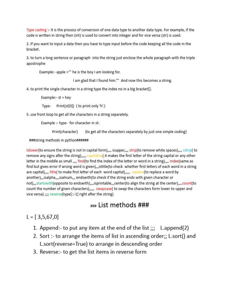 Python Rules | PDF | String (Computer Science) | Parameter (Computer ...