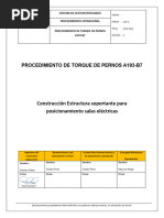 Procedimiento de Torqueo | PDF | Tornillo | Estrés (Mecánica)