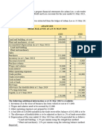 Adam Lee Trial Balance As at 31 May 2023: Required